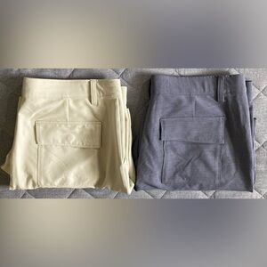 BYLT Kinetic Shorts Mens XL 36x9 Gray Bone Khakis Chino Casual Golf Poly Stretch